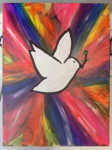Acrylic paint on canvas