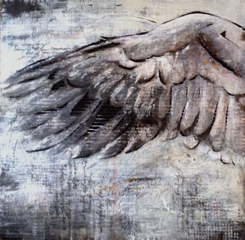 Mixed Media on cardboard